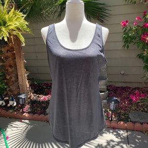 Gray sparkle tank top